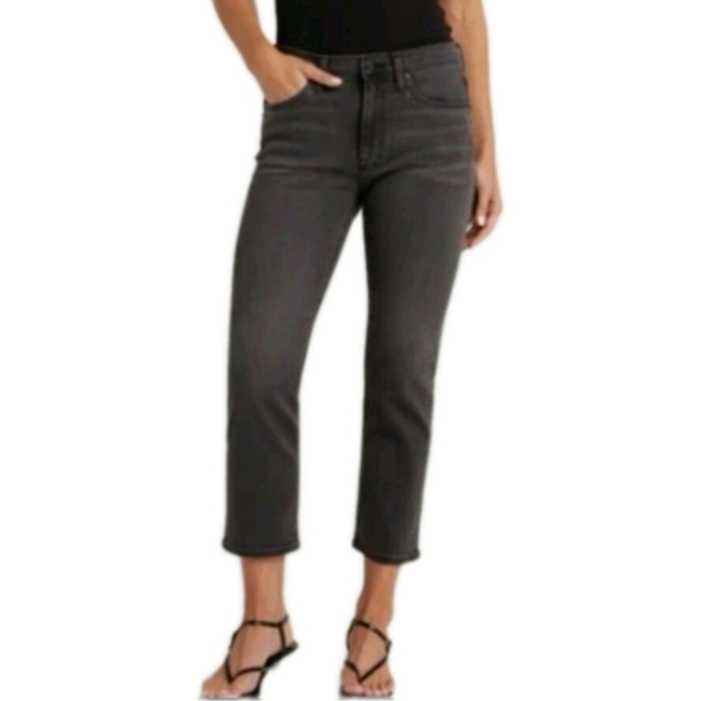 EDWIN Elin Crop Denim In Blackstone Size 26